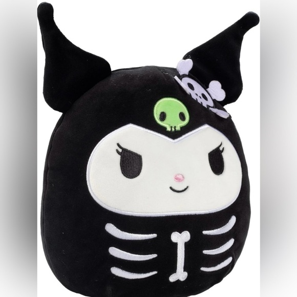 Skelly Kuromi 8” Sanrio Original Squishmallows Plush - Picture 8 of 11